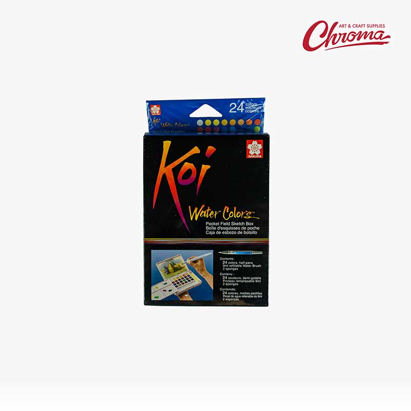 Sakura Koi Water Colors Pocket Field Sketch Box 24 colors